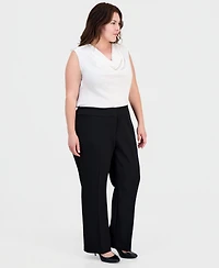 Kasper Plus High Rise Bootcut Pants