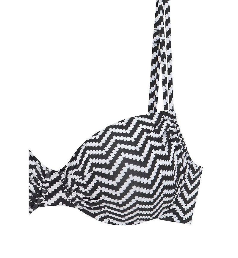 Lascana Women's Chevron Underwire Bikini Swimsuit Top Bra Sizing