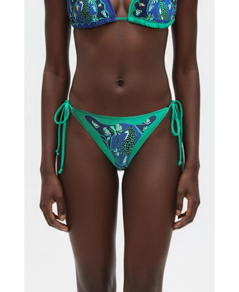 Jessie Zhao New York Women's Verdant Wild Reversible Tie Side Bottom