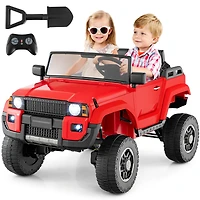 Slickblue Kids 24V Ride-On Car, 2-Seater with Remote Control and 4WD Switchable