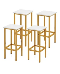 Gouun Counter Height Bar Stools Set of 4 with Wood Frame