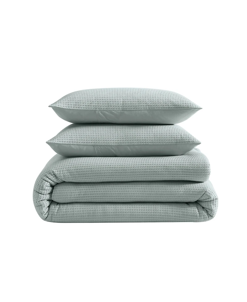 Riverbrook Home Warren Waffle 4-Pc. Comforter Cover Set