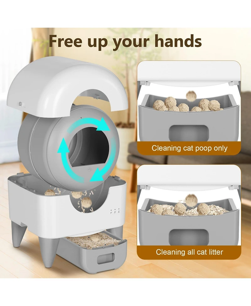 Cumrige Modern Smart Self Cleaning Cat Litter Box