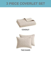 Riverbrook Home Harlan Herringbone 3-Pc. Coverlet Set