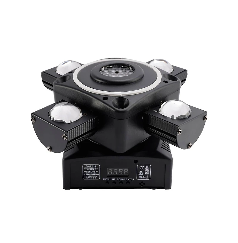 Artudatech 4 Arm Moving Head Light – 90W Rgbw Beam/Laser/Disco Ball Effect with Dmx
