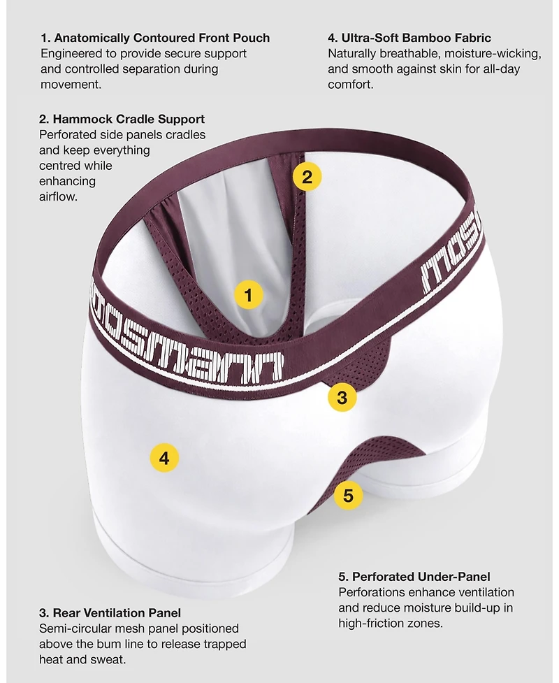 Mosmann Australia Men's Zues Bamboo Trunks