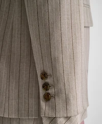 Dkny Women's Pinstripe Notch Collar Blazer