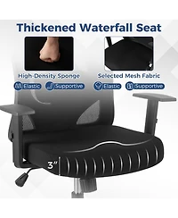 Slickblue Ergonomic Office Chair 3D Headrest Reclining Backrest