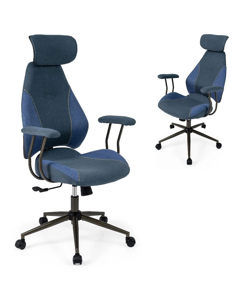 Slickblue Ergonomic Computer Chair 2D Headrest Rocking Backrest