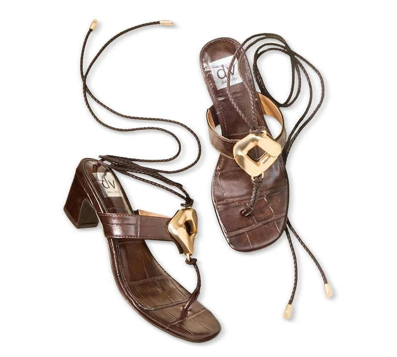 Dv Dolce Vita Women's Stanza Embellished Lace-Up Leg-Wrap Dress Sandals