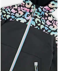 Deux par Deux Big Girls 3-in-1 Two-Piece Mid-Season Outerwear Set Animal Print