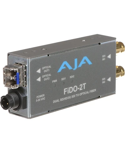 Aja FiDO-t Single Channel Sdi to Fiber Converter with Looping Sdi Output