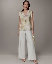 Donna Karan New York Petite Sleeveless V-Neck Top