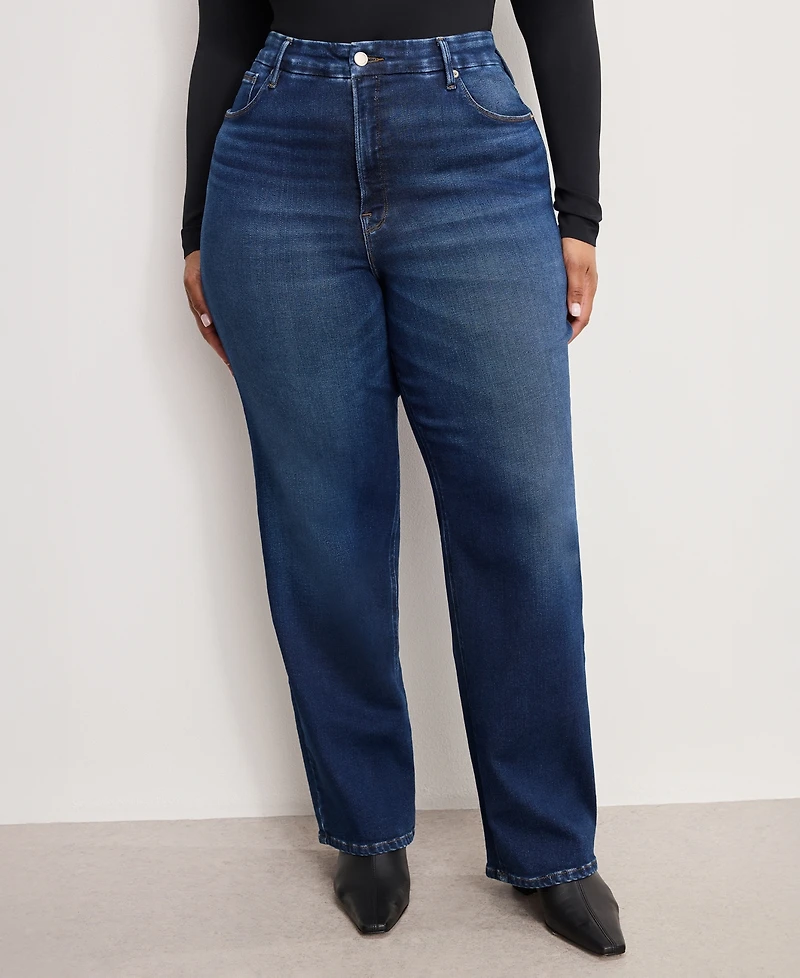 Good American Women's Straight-Fit Jeans