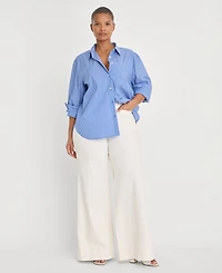 Good American Women's High-Rise Wide-Leg Jeans