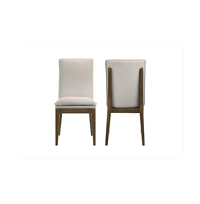 New Classic Furniture Maggie Dining Chair W/ Cushion-Walnut Set of 2