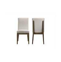 New Classic Furniture Maggie Dining Chair W/ Cushion-Walnut Set of 2