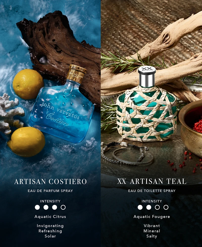 John Varvatos Artisan Costiero Eau De Parfum Spray, 2.5 oz.