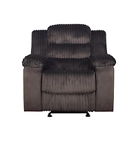 New Classic Furniture Willow Wood and Fabric Glider Recliner