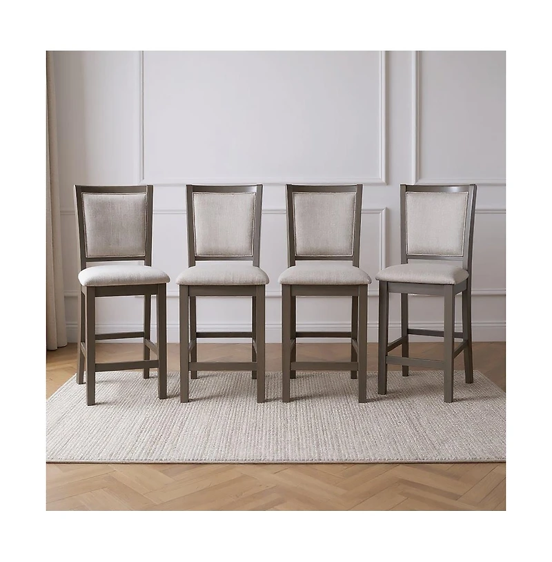 New Classic Furniture Amy Wood Counter Chair (Set of 4)