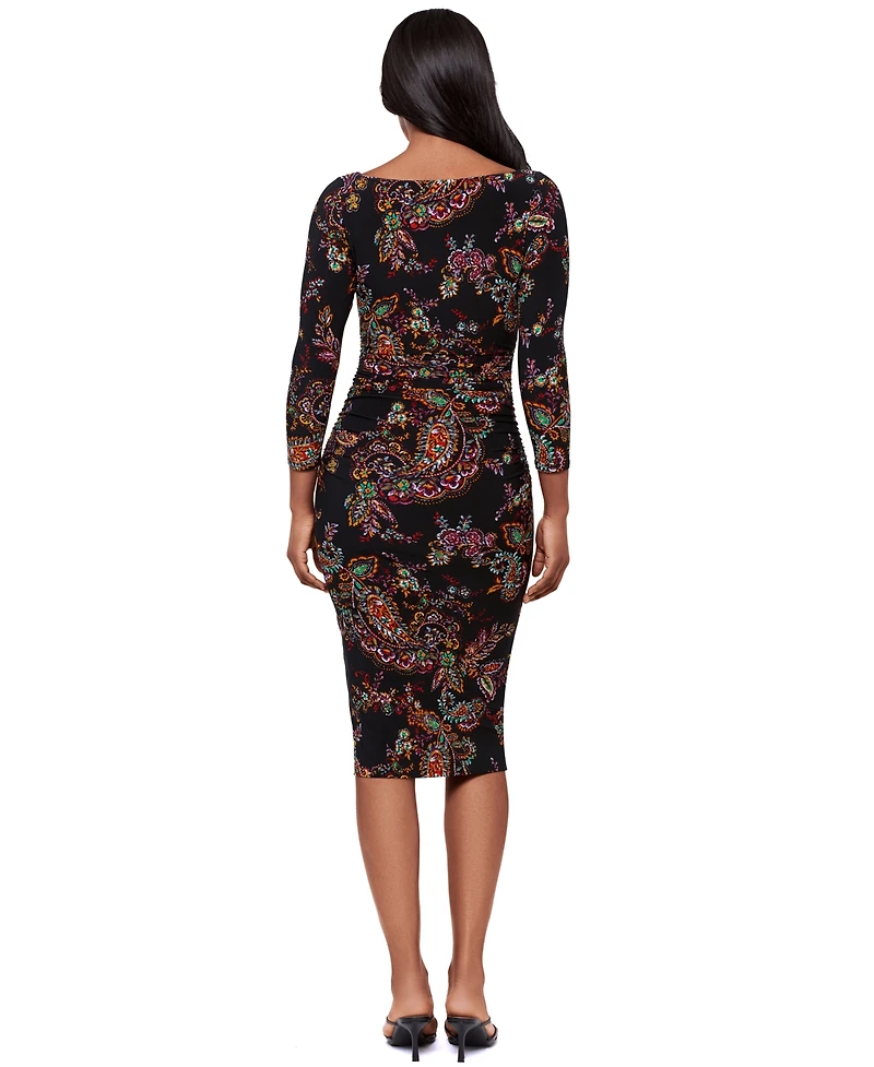 Body by Miraclesuit Women's Boat Neck 3/4-Length Sleeve Dress