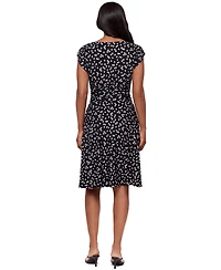 Body by Miraclesuit Women's Dot-Print Boat Neck Short-Sleeve Dress