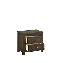 New Classic Furniture Furniture Ridge Solid Wood Bedroom Nightstand in Rustic