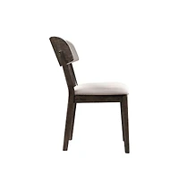 New Classic Furniture Rex Wood Upholstered Dining Chair (Set of 2)