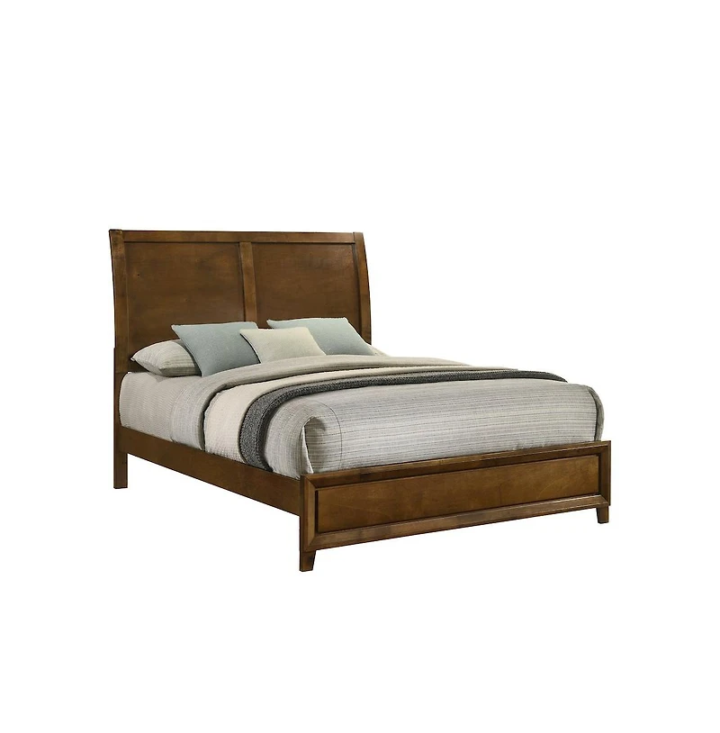 New Classic Furniture Ballard Wood Panel Bed in Walnut