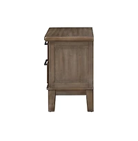 New Classic Furniture Furniture Cagney Solid Wood 2-Drawer Nightstand in Vintage