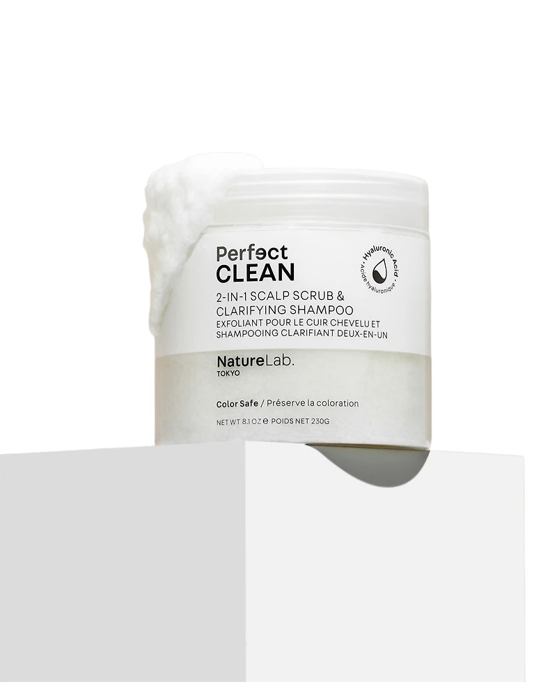 NatureLab Tokyo Perfect Clean 2-In-1 Scalp Scrub, Clarifying and Shampoo, 8.1 oz.