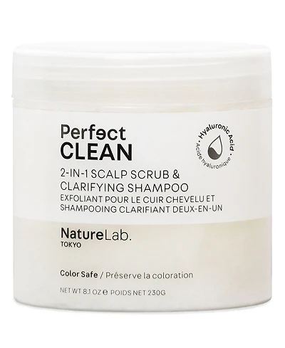 NatureLab Tokyo Perfect Clean 2-In-1 Scalp Scrub, Clarifying and Shampoo, 8.1 oz.