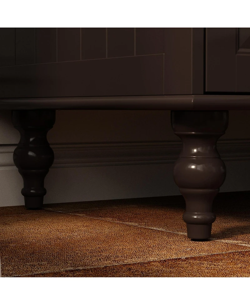 Homsee Big Wardrobe Armoires With Mirror, Drawers, Shelves.