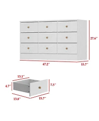 Famapy Elegant Dresser With 9 Drawers