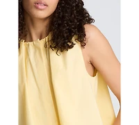 Kenneth Cole Women's Sleeveless Paperbag Neck Top