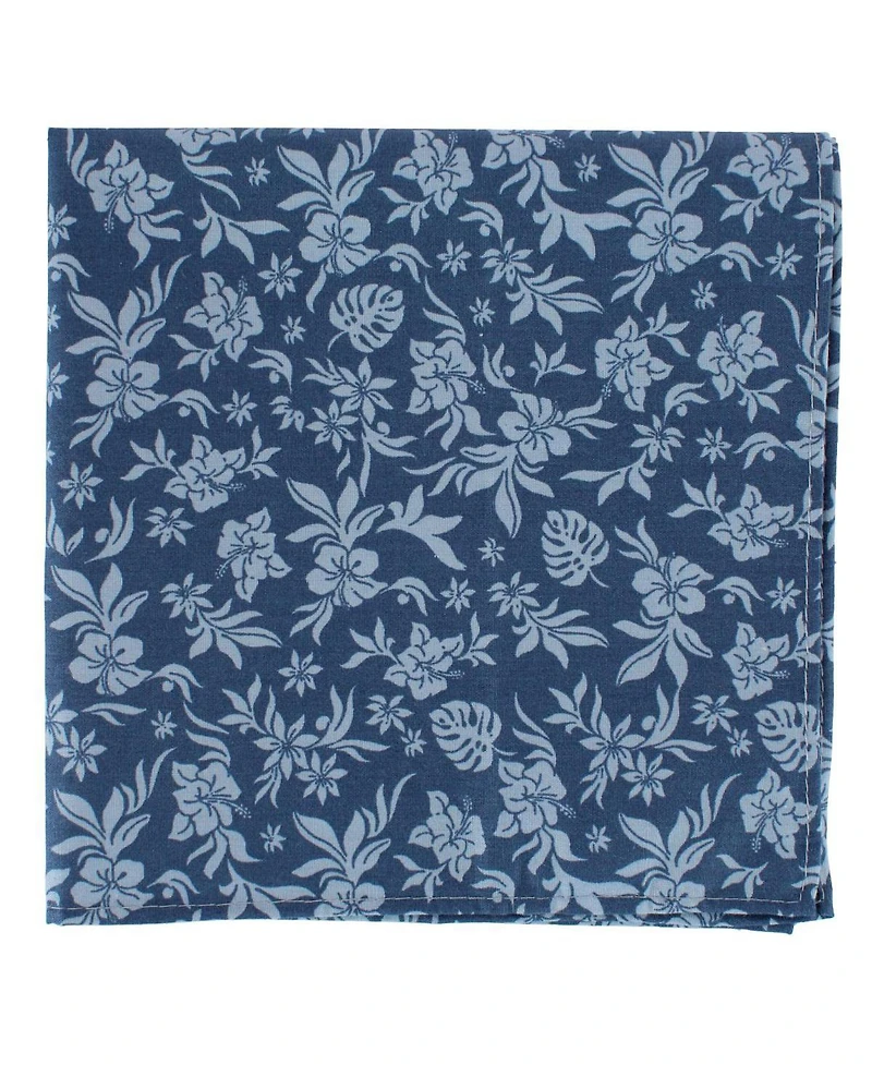 Trafalgar Men's Oleander Floral and Vine Patterned Handkerchiefs (Pack of 3