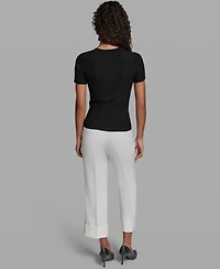 Karl Lagerfeld Paris Women's Crew Neck Sweater