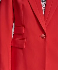 Karl Lagerfeld Paris Women's Notch Lapel Woven Jacket