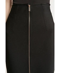 Karen Millen Women's Figure Form Zip Maxi Skirt