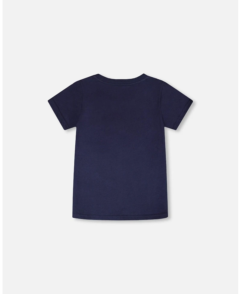 Deux par Deux Big Boys Jersey T-Shirt with Chest Pocket