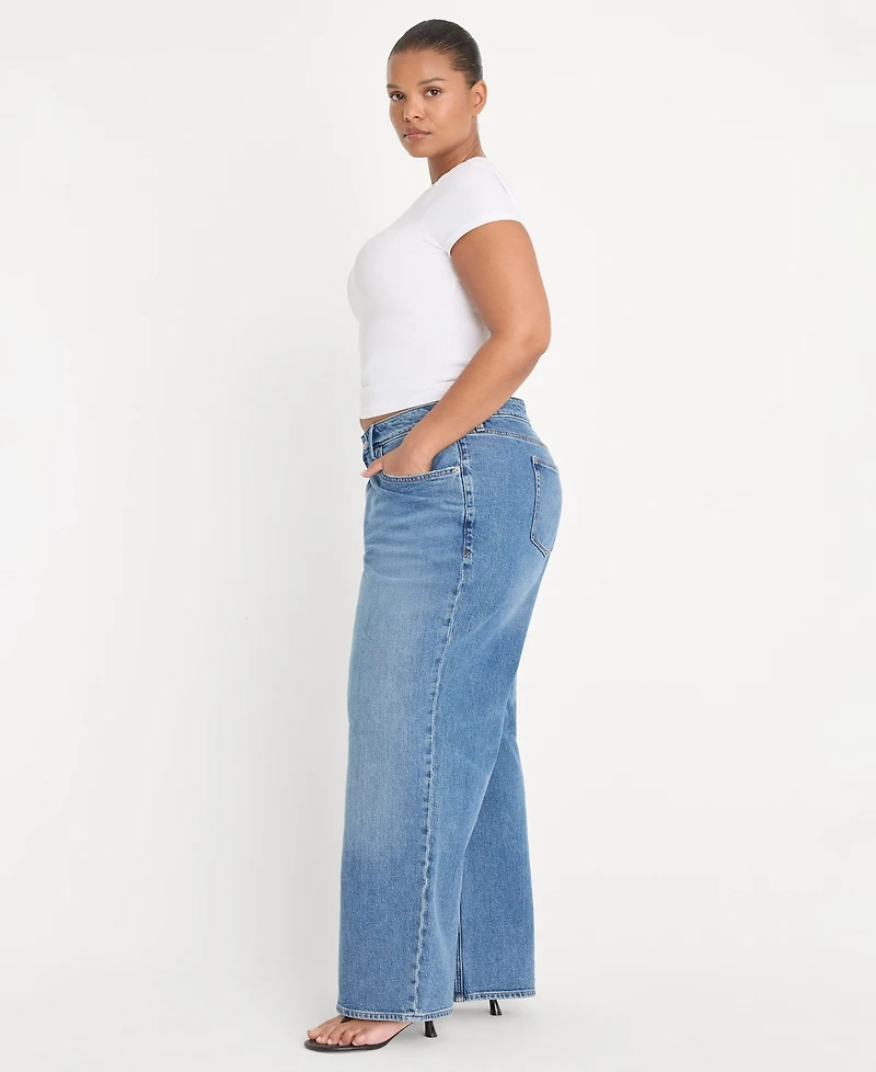 Good American Women's Vintage Low-Rise Jeans