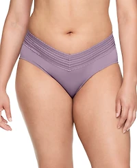 Warners No Pinching Problems Dig-Free Comfort Waist with Lace Microfiber Hi-Cut 5109
