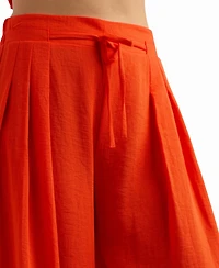 Bcx Women's Gauze Wide-Leg Pants