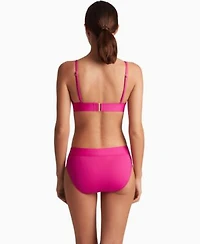 Lauren Ralph Lauren Womens Triangle V Neck Bikini Top Classic Band Hipster Bikini Bottoms