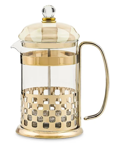 MacKenzie-Childs Mocha Check French Press