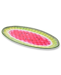 MacKenzie-Childs Watermelon Melamine Oval Platter