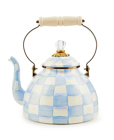 MacKenzie-Childs Check 3-Quart Tea Kettle