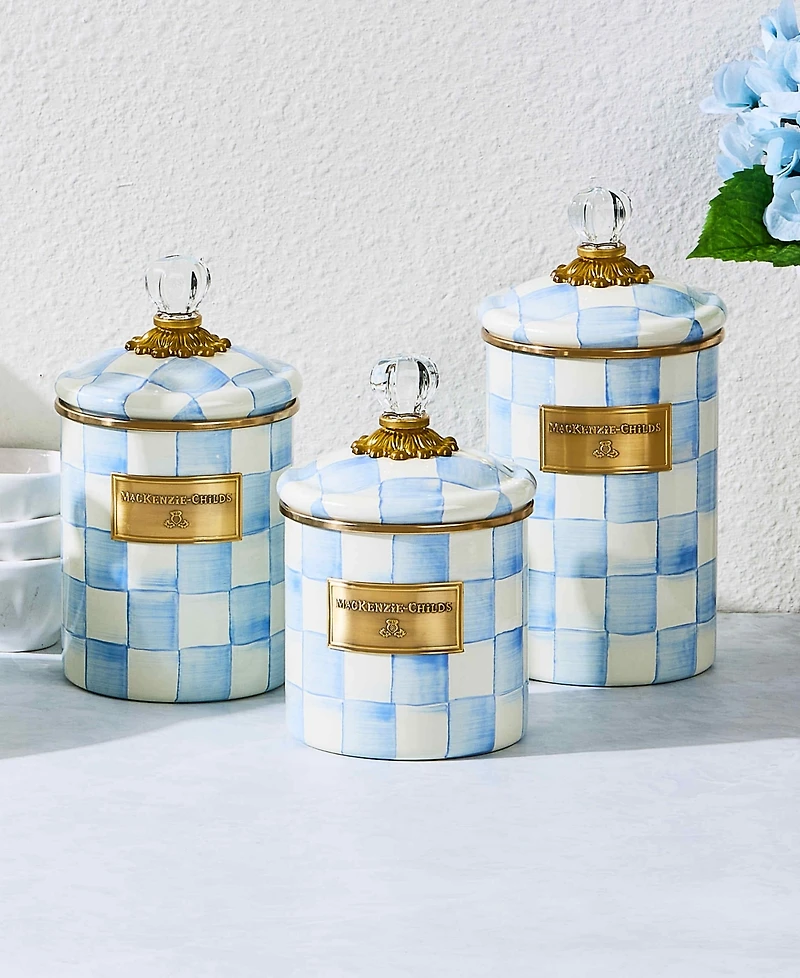 MacKenzie-Childs Check Small Canister