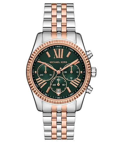 Michael Kors Women's Lexington Quartz Chronograph Two-Tone Stainless Steel Watch 38mm