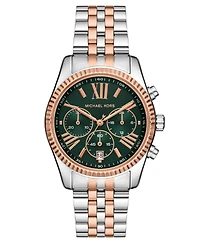 Michael Kors Women's Lexington Quartz Chronograph Two-Tone Stainless Steel Watch 38mm
